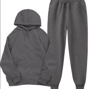 Dark grey lounge wear set size large